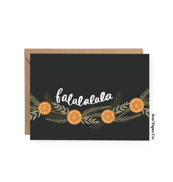 Orange Garland Card - FINAL SALE