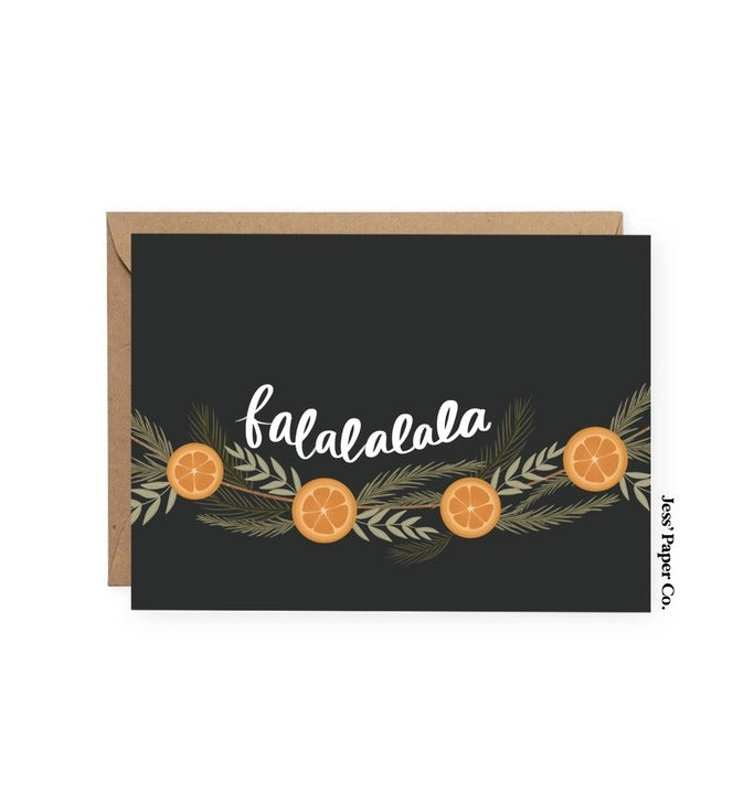 Orange Garland Card