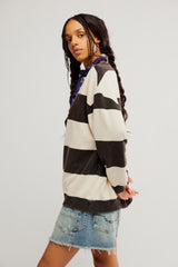 Classic Stripe Crew Wide | Black Combo