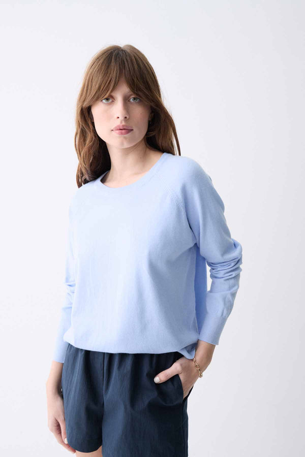 Lorraine Sweater | Light Blue