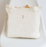 Embroidered Canvas Tote Bag | Tulip