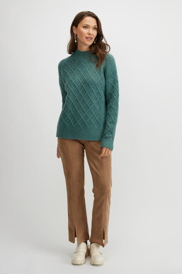 Gwyneth Sweater | Frosted Green Teal - FINAL SALE