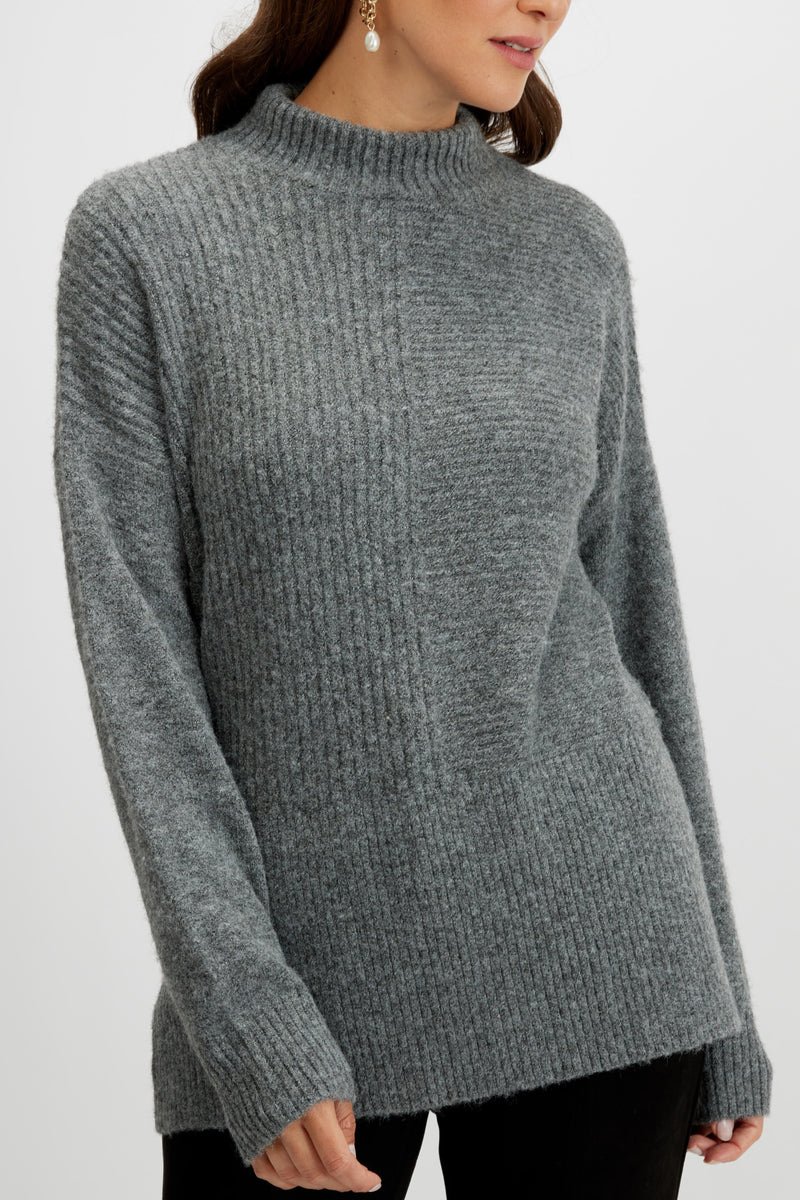 Josephine Sweater | Heather Grey - FINAL SALE