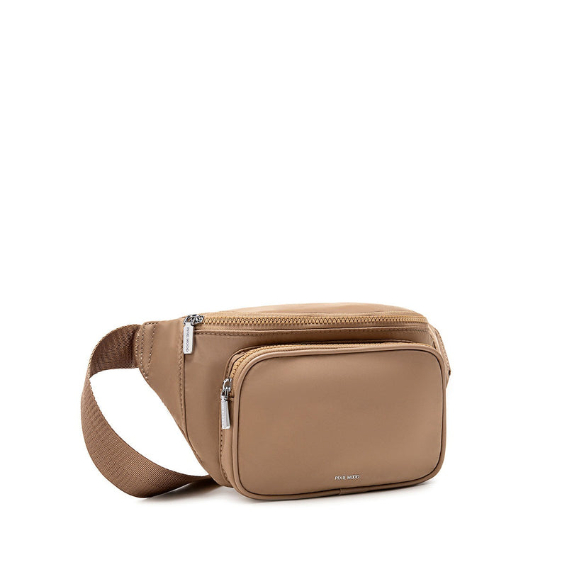 Aaliyah Fanny Pack | Latte Nylon