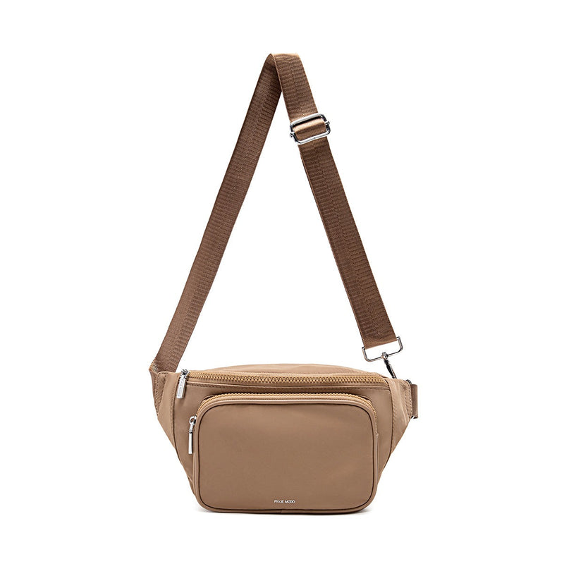 Aaliyah Fanny Pack | Latte Nylon