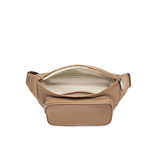 Aaliyah Fanny Pack | Latte Nylon