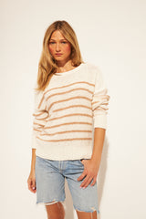 Abel Sweater | Fawn Stripe