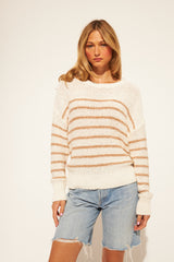Abel Sweater | Fawn Stripe
