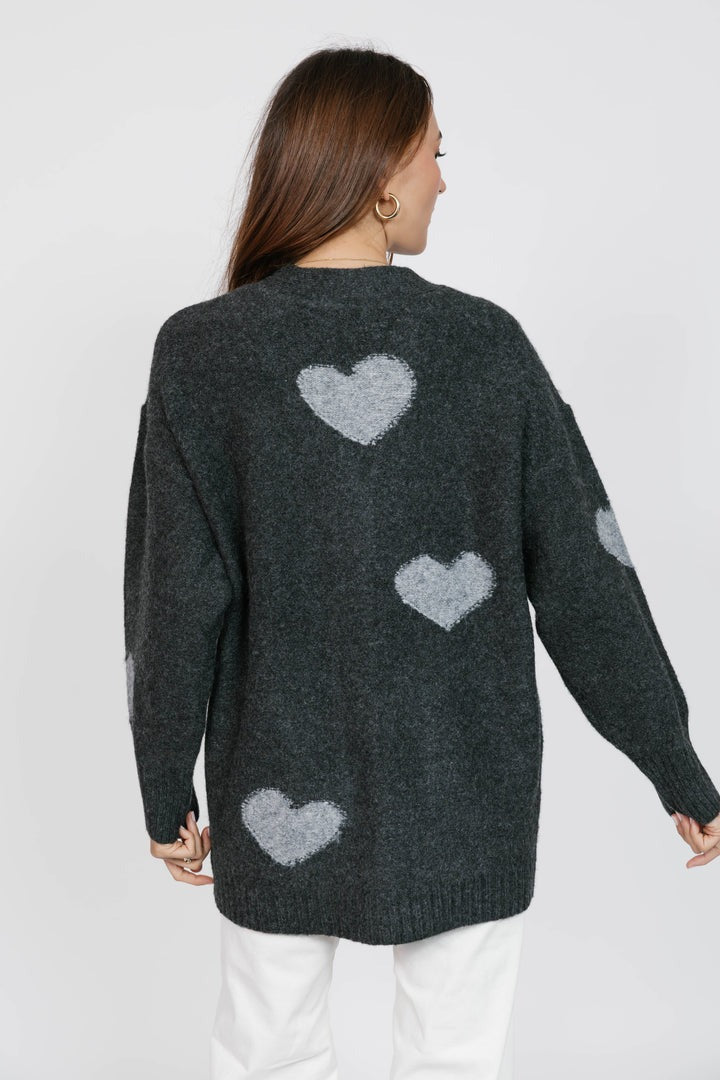 Adora Cardigan | Charcoal/Grey
