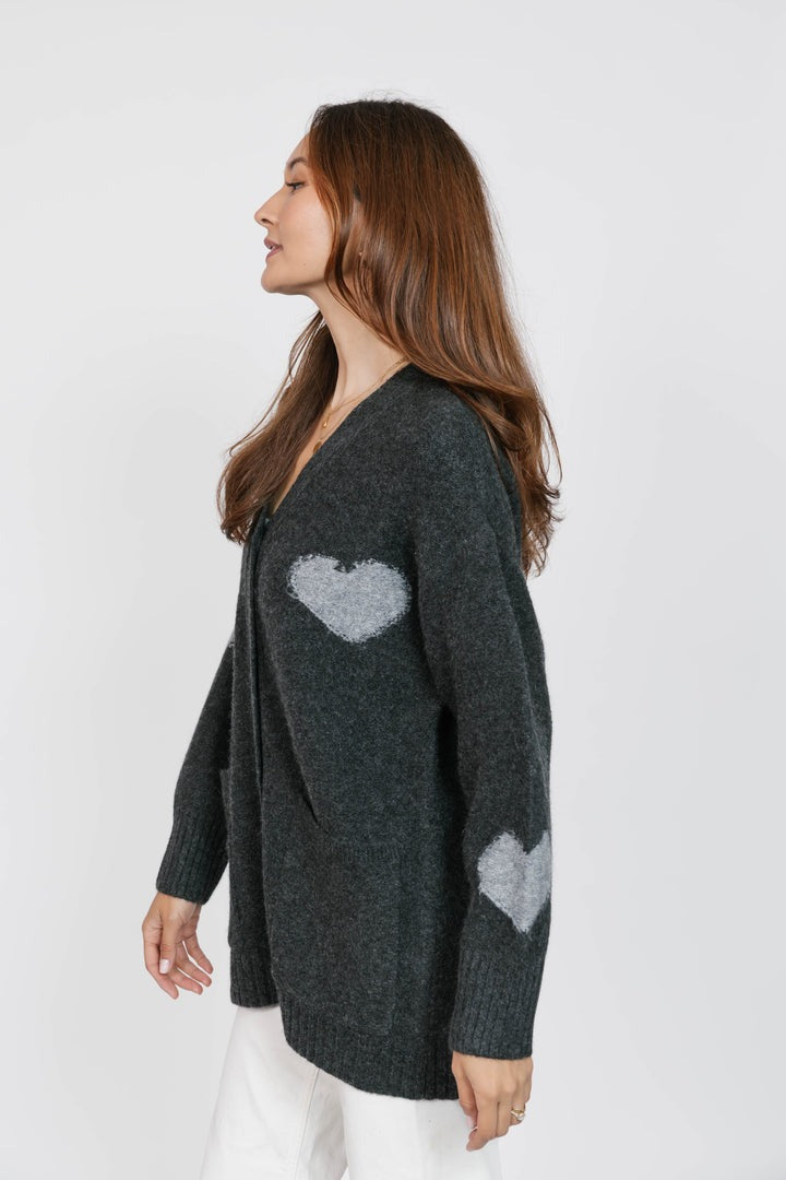 Adora Cardigan | Charcoal/Grey