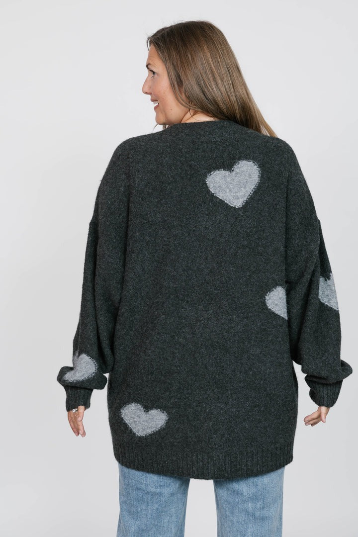 Adora Cardigan | Charcoal/Grey