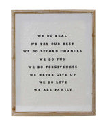 We Do... Family Sign