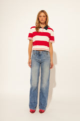 Angelo Top | Preppy Crimson