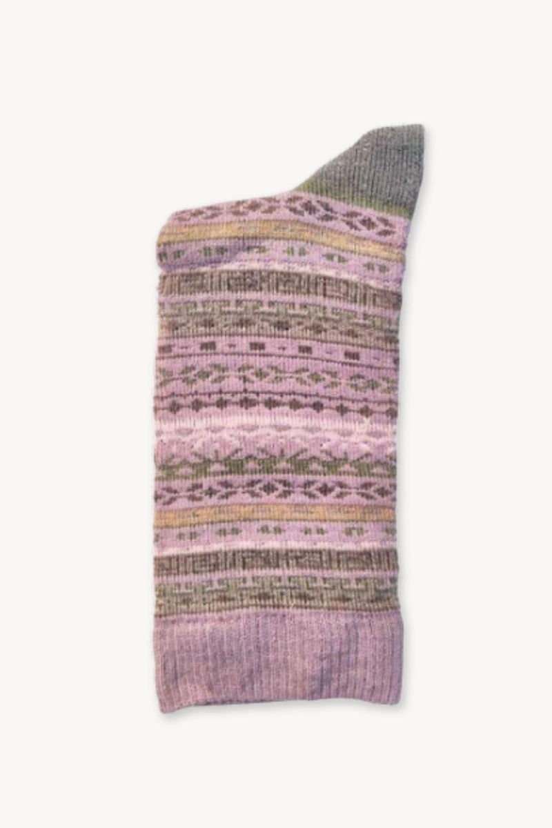 Alpaca Crew Socks | Dusty Rose