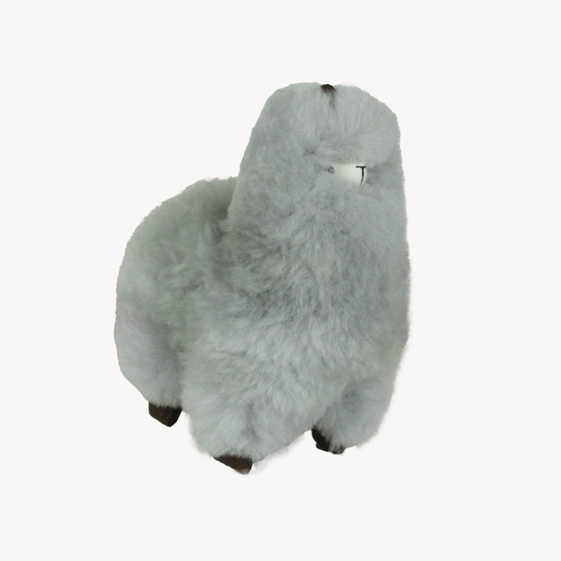 Grey Standing Alpaca | Medium