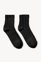 Alpaca Vivian Socks | Black