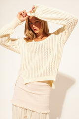 Avalon Pullover | Antique Ivory
