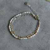 Addie Pearl Bracelet | Gold