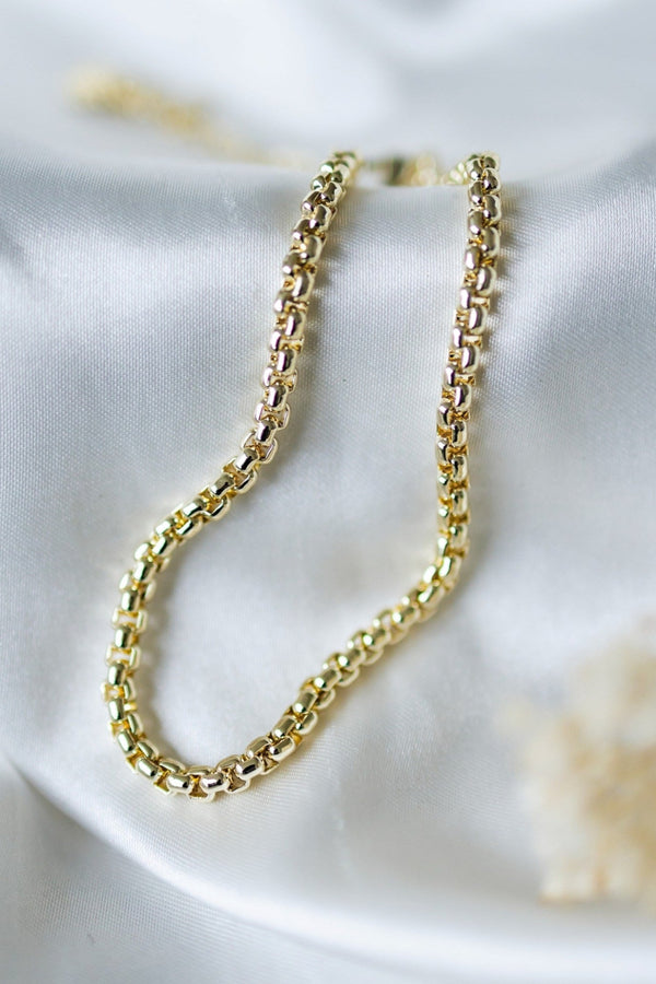 Cord Link Anklet | Gold