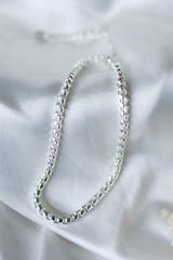 Cord Link Anklet | Silver
