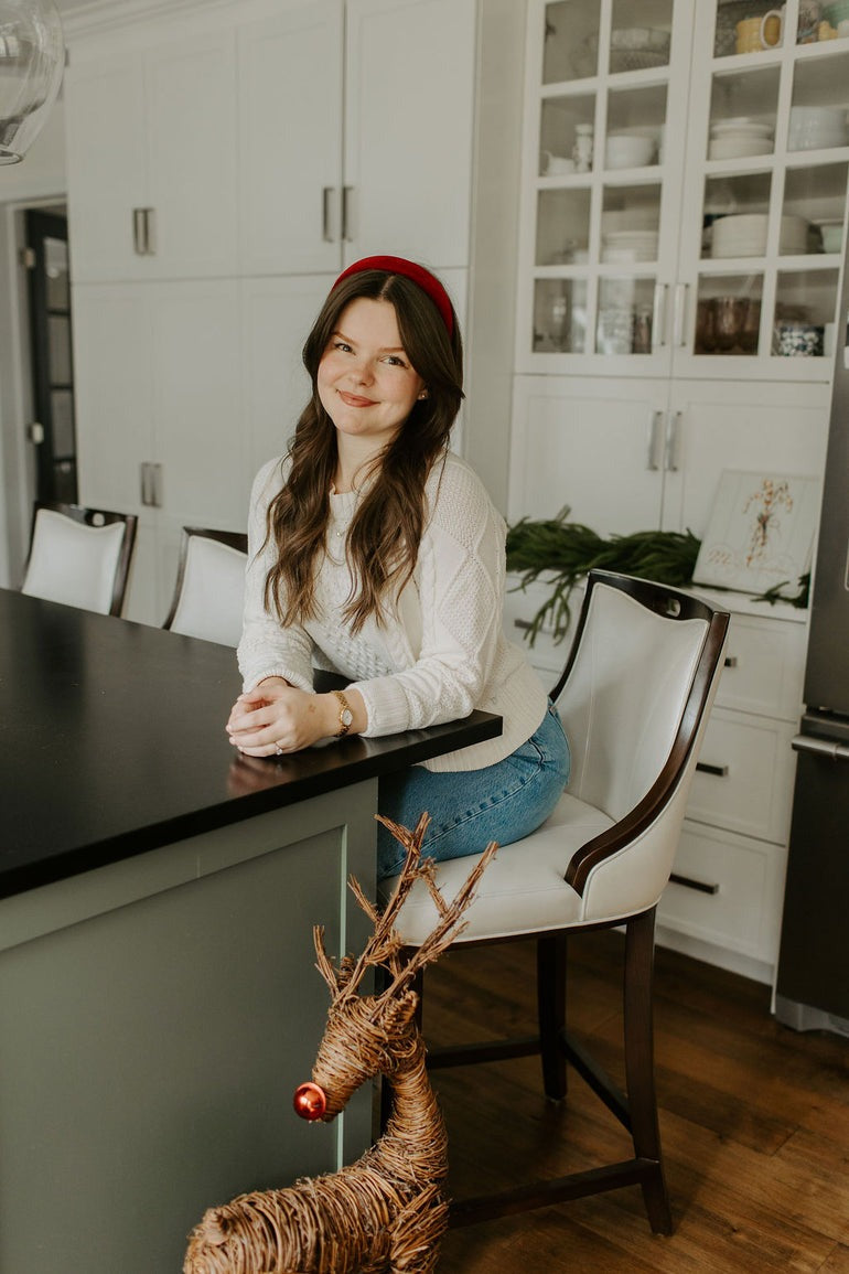 Velvet Headband | Holly Berry