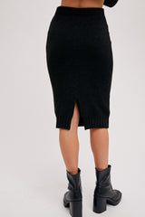 Amber Sweater Skirt | Black