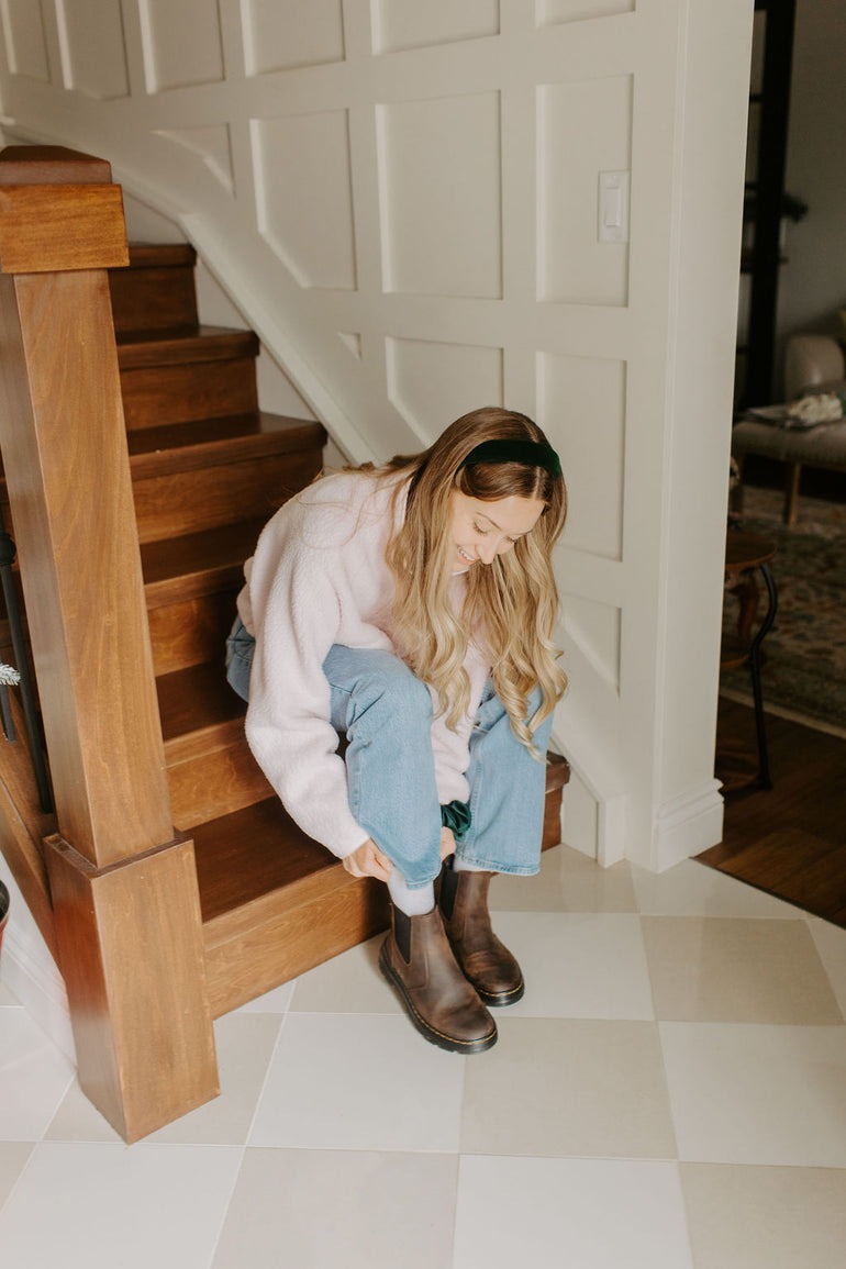 Velvet Headband | Evergreen