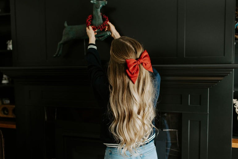 King's Cross Satin Bow | Red