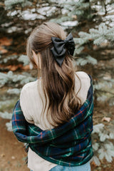 King's Cross Satin Bow | Black