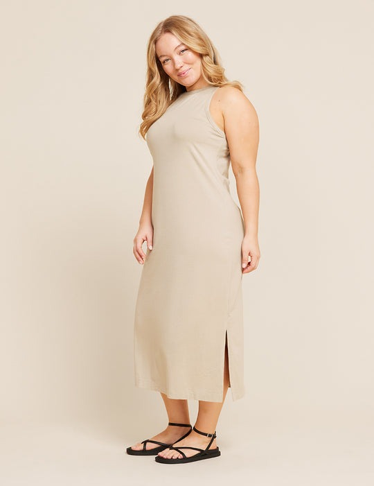 Downtime Racerback Dress | Stone