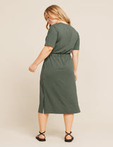 T-Shirt Tie Dress | Moss