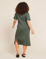 T-Shirt Tie Dress | Moss