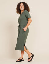 T-Shirt Tie Dress | Moss