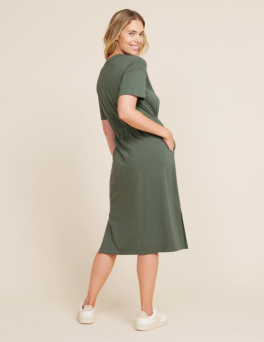 T-Shirt Tie Dress | Moss