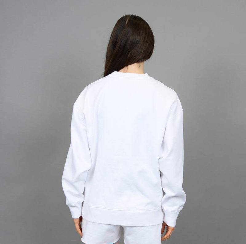 Christa Fleece Pullover | White - FINAL SALE