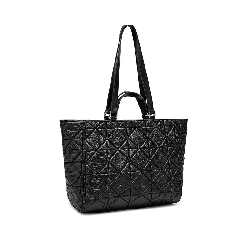 Brenda Tote | Black Quilted