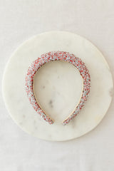 Barbays Confetti Gem Headband | Red/Pink