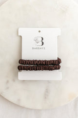 Barbays 2 Pack Silk Hair Ties | Chestnut Brown