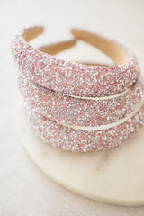 Barbays Confetti Gem Headband | Pink/Purple