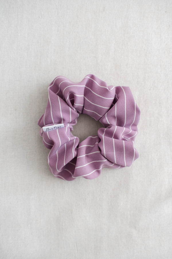 Barbays Scrunchie | Violet Stripes