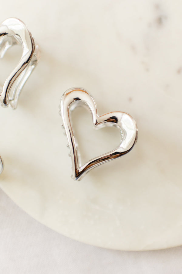 Barbays Heart Clip | Silver