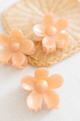 Barbays Floral Clip | Soft Orange