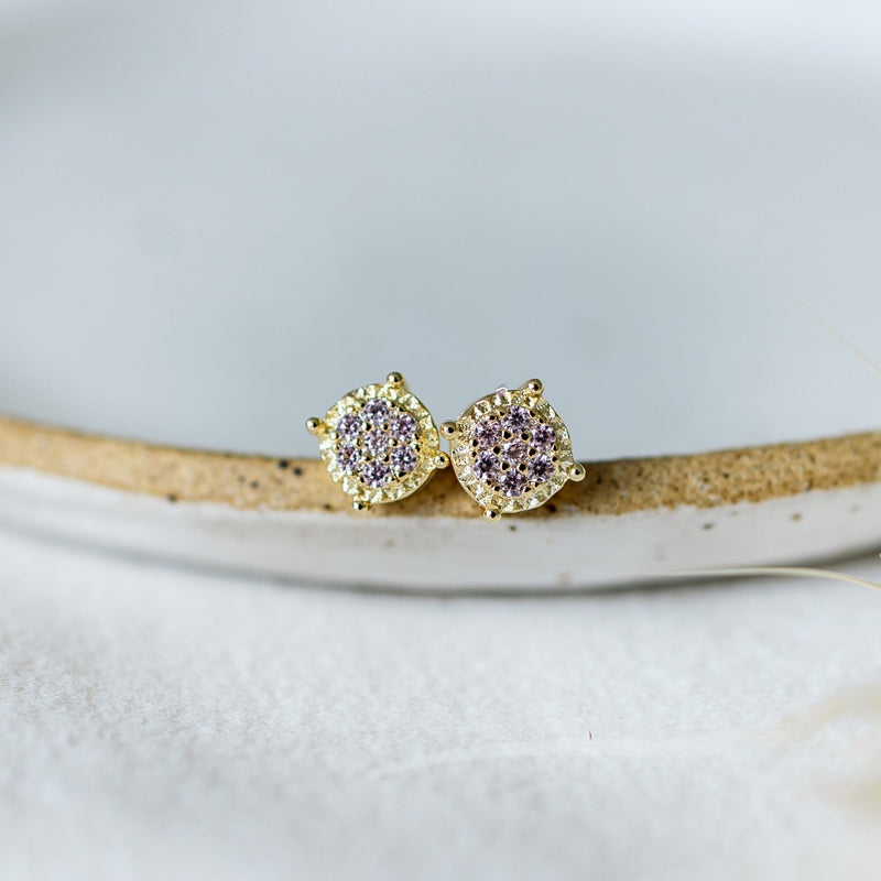 Bedazzle Studs | Gold/Pink