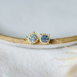 Bedazzle Studs | Gold/Sky Blue