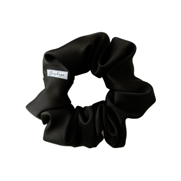 Barbays Satin Scrunchie | Black