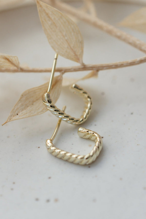 Braided Studs | Gold