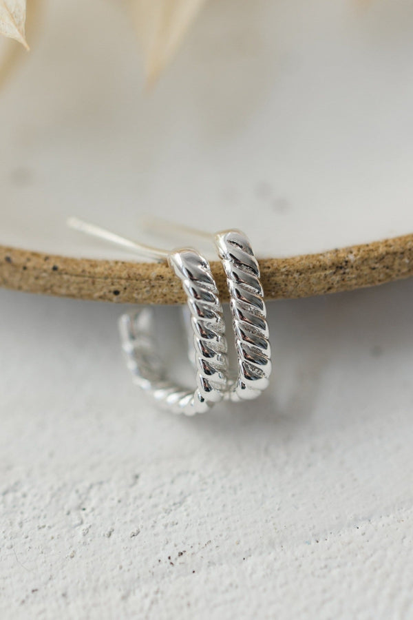 Braided Studs | Silver
