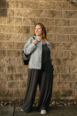 Camille Romper | Charcoal