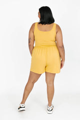 Camille Shorty Romper | Yellow - FINAL SALE