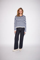 Carmen Pullover | Denim Fade